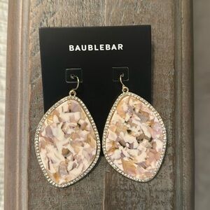 Baublebar stone and crystal drop earrings